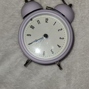 Classic Lavender Twin Bell Alarm Clock